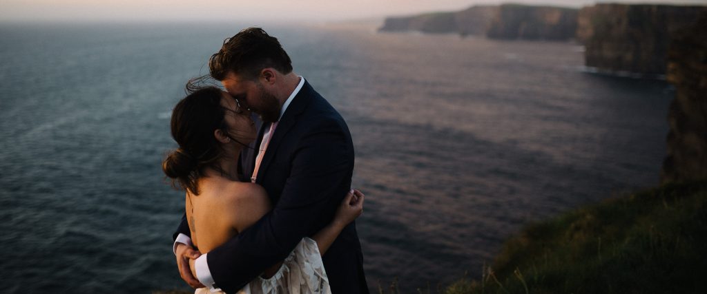 Elopement on the Cliffs of Moher Ireland