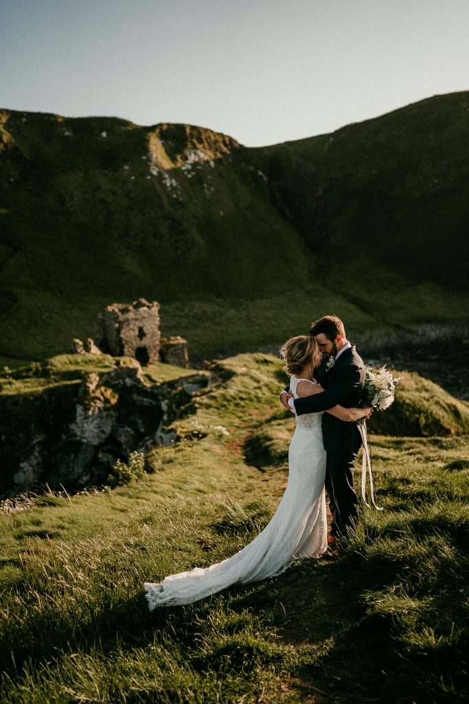 Irish Castle elopements. Northern Ireland elopement photographer
