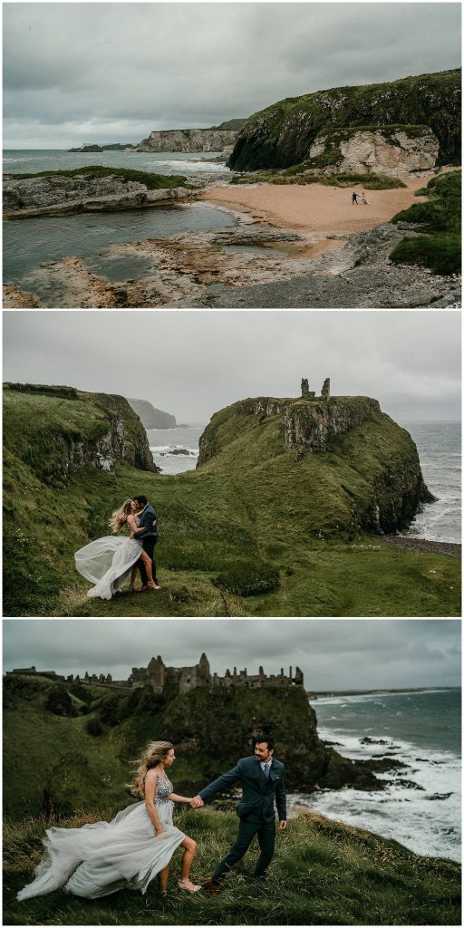 Northern Ireland anniversary sessions elopements on the Causeway Coast