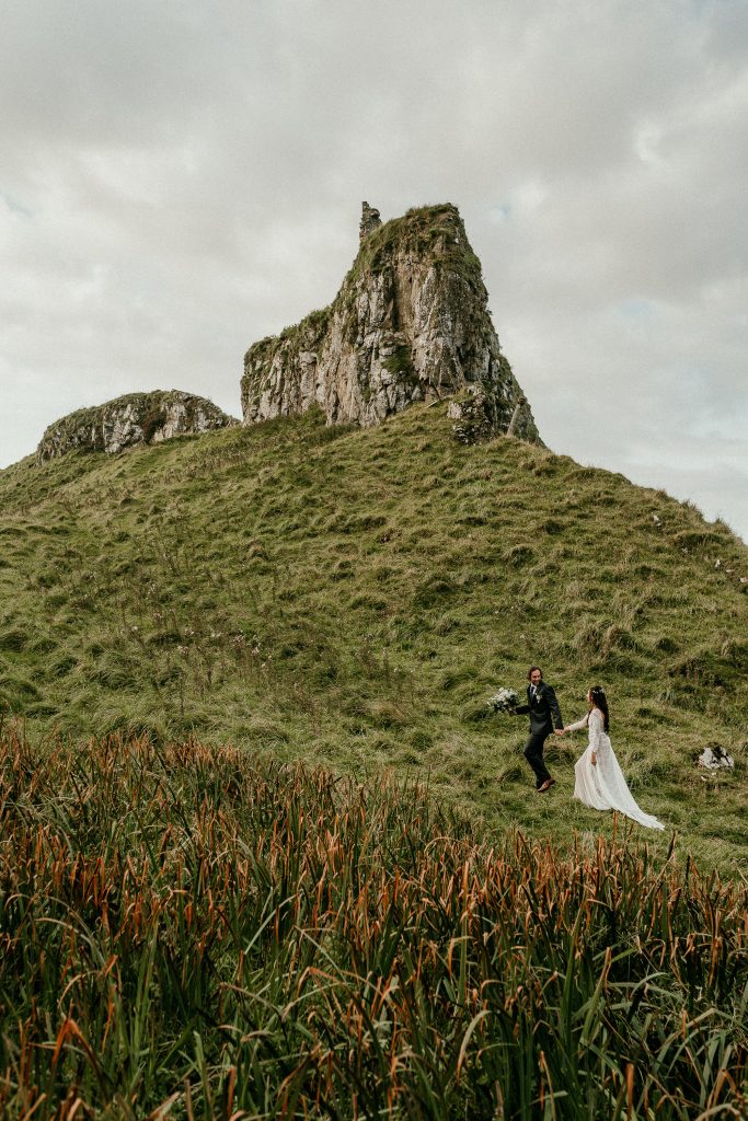 northern ireland vow renewal dunluce castle elopements