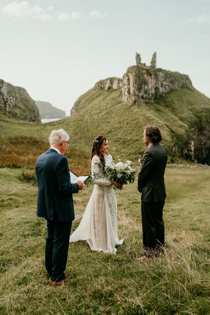 Northern Ireland Vow Renewal Dunluce Castle elopements