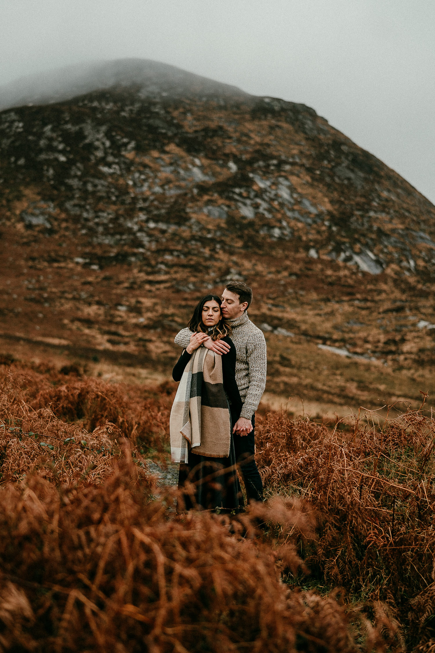 Mourne Mountains adventure session Northern Ireland Elopement photographer 