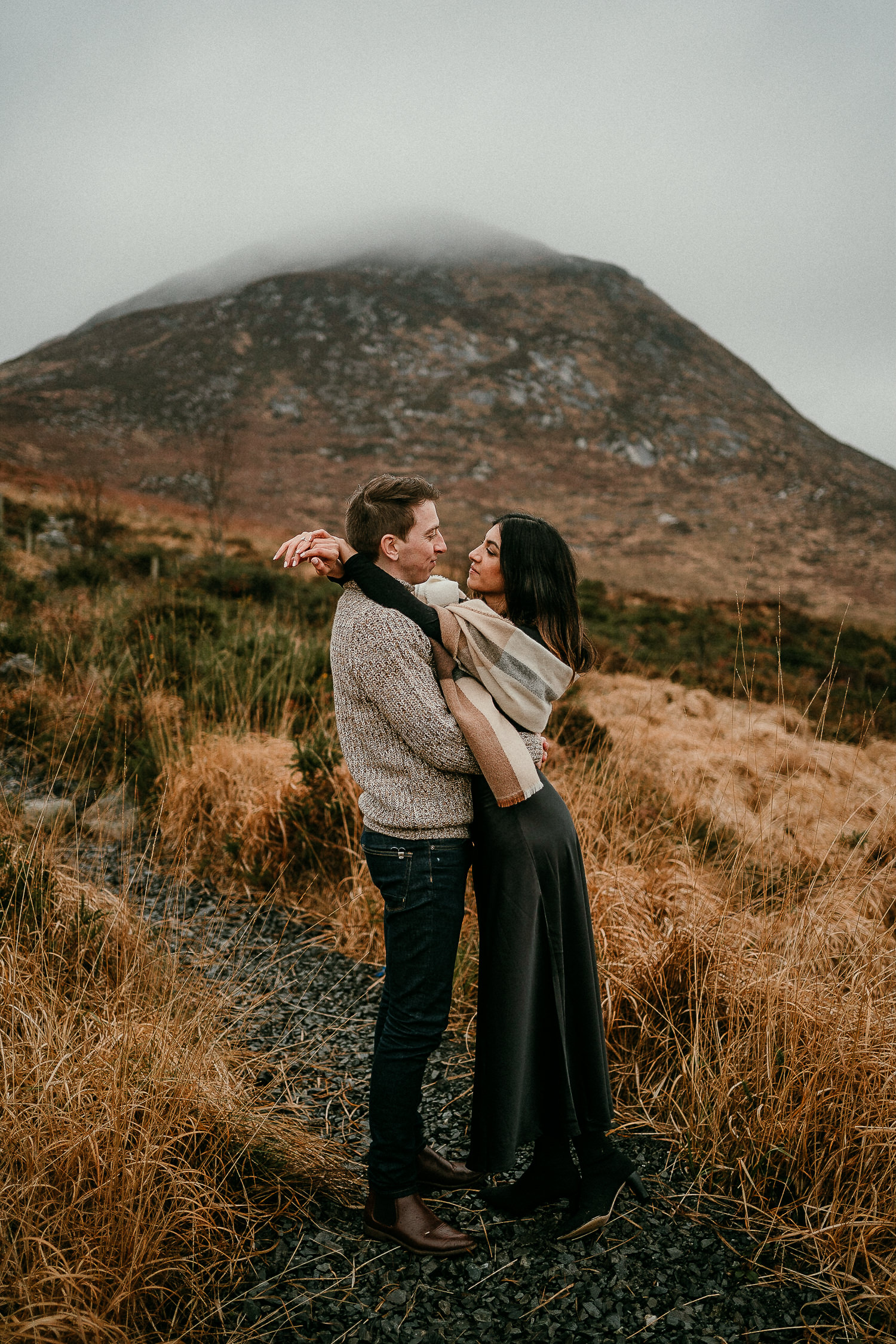 Mourne Mountains adventure engagement session Northern Ireland Elopement photographer adventure sessions in Ireland. 
