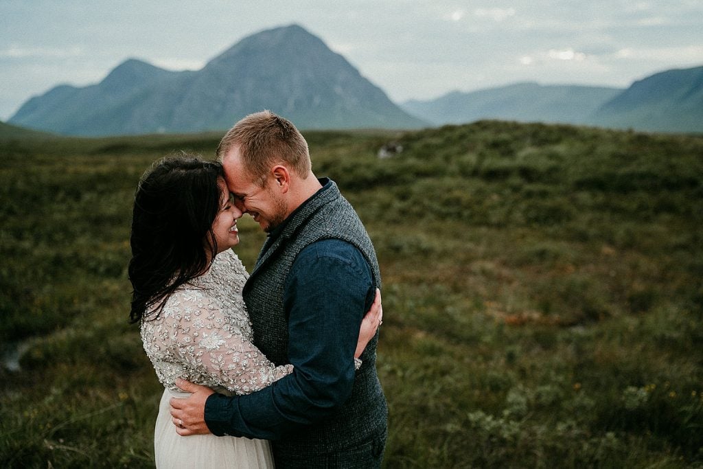 A stunning ceremony location for a Scottish elopement. Scotland elopements. Adventure elopement in the Glencoe Mountains. Elopement Glen Coe