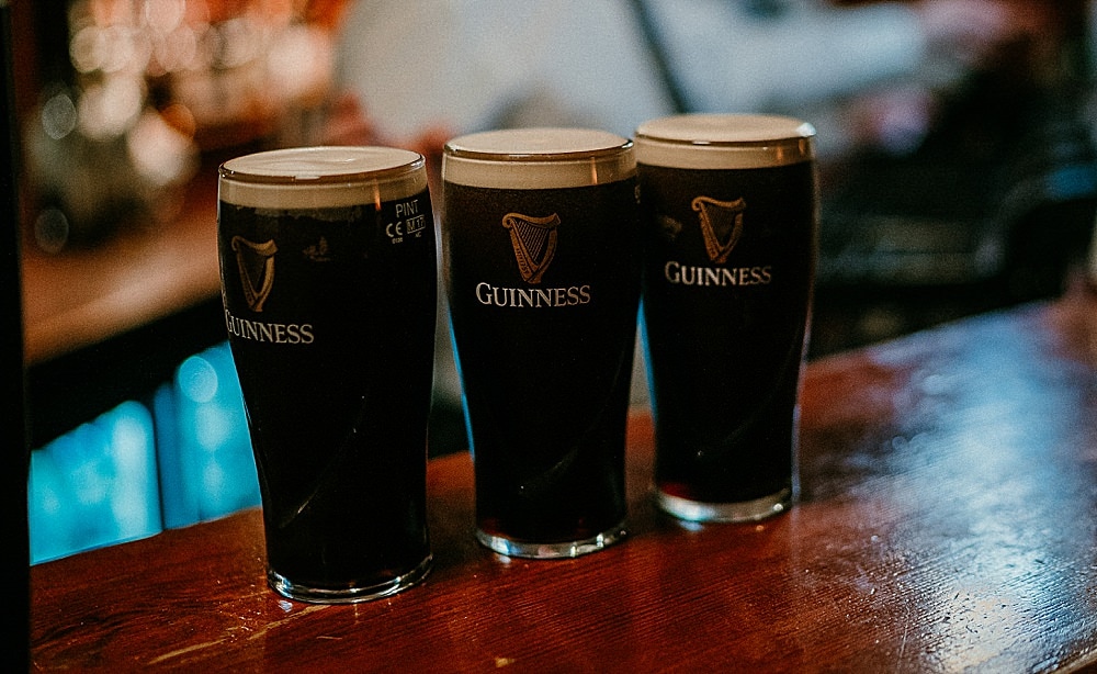 Pints of Guinness in Northern Ireland 